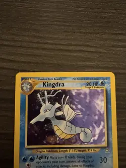 Pokemon Kingdra Unlimited Holo Rare TCG Card Neo Genesis 8/111 - Image 4