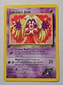 Pokemon TCG - 1st Edition Sabrina’s Jynx 57/132 - Rare - Gym Challenge *NM/LP - Image 1