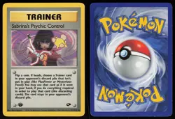 Sabrina's Psychic Control 121/132 Uncommon Gym Challenge 1st Edition Pokemon - Image 3
