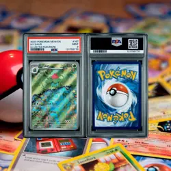 2023 Pokemon SV 151 Mew En Ivysaur Illustration Rare #167/165 PSA 9 Mint - Image 3