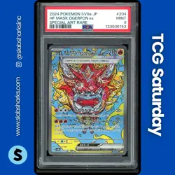 2024 POKEMON TERASTAL FEST JP #204/187 HEARTHFLAME MASK OGERPON EX SAR PSA 9 - Image 1