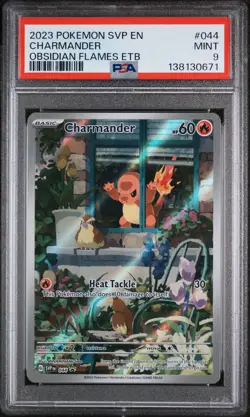 2023 POKEMON SVP EN-SV BLACK STAR PROMO #044 CHARMANDER PSA 9 - Image 1