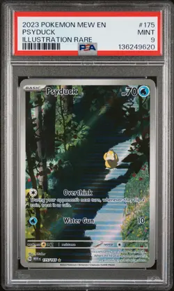 2023 POKEMON MEW EN-151 ILLUSTRATION RARE #175 PSYDUCK PSA 9 - Image 1