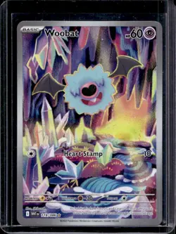 2025 Pokemon White Flare Woobat Illustration Rare #119/086 - Image 1