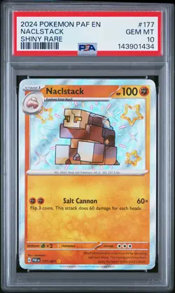 2024 POKEMON PAF EN-PALDEAN FATES SHINY RARE #177 NACLSTACK PSA 10 - Image 1