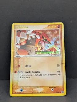 Groudon 5/106 EX Emerald Reverse Holo Rare Pokemon TCG Nintendo MP - Image 3