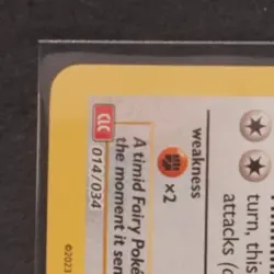 2023 POKEMON CLASSIC COLL CHARIZARD HO-OH EX DECK #014/034 CLEFABLE COSMOS HOLO - Image 3