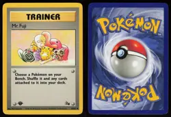 Mr. Fuji 58/62 Uncommon Fossil 1st Edition Pokemon - Image 3