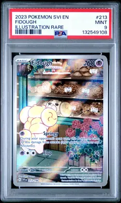 2023 POKEMON SVI EN-SCARLET & VIOLET ILLUSTRATION RARE #213 FIDOUGH PSA 9 - Image 1