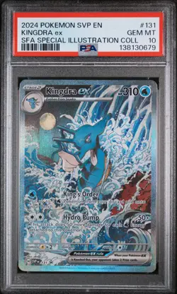 2024 POKEMON SHROUDED FABLE SPECIAL ILLUSTRATION COLLECTION KINGDRA EX PSA 10 - Image 1