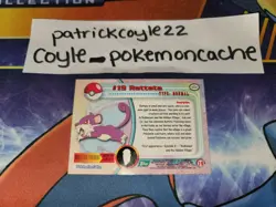 Rattata #19 Pokemon Topps Series 1 Card (Blue Label) VLP - Image 2