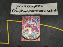 Rattata #19 Pokemon Topps Series 1 Card (Green Label) VLP front/NM back - Image 1