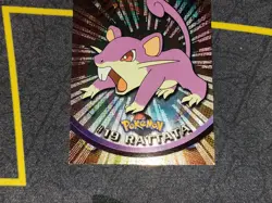 Rattata #19 Holo Pokemon Topps Series 1 Card (Black Label) MP - Image 4