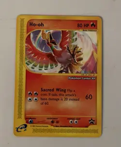 Ho-Oh # 52 WOTC Black Star PROMO "Pokemon Center NY" Stamped Card - Image 1