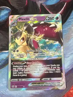 Pokemon TCG Mawile VSTAR 071/195 Holo Ultra Rare Silver Tempest Raw Card - Image 1