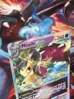 Pokemon TCG Mawile VSTAR 071/195 Holo Ultra Rare Silver Tempest Raw Card - Image 2
