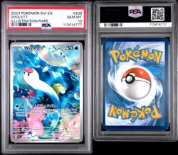 2023 POKEMON SVI EN-SCARLET & VIOLET ILLUSTRATION RARE #206 WIGLETT PSA 10 - Image 1