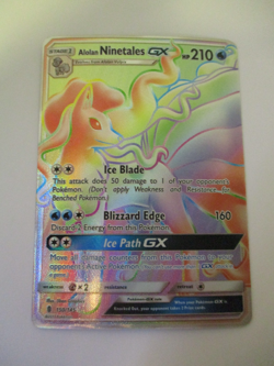 Alolan Ninetales GX - 150/145 - Pokemon Guardians Rising Secret Rare Card NM - Image 1