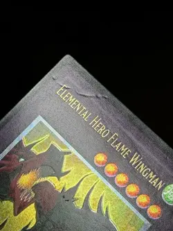Elemental HERO Flame Wingman TLM-EN035 Ultimate Rare 1st Edition GOLD Yugioh - Image 4