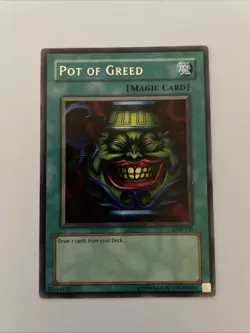 Yu-Gi-Oh! TCG Pot of Greed Legend of Blue Eyes White Dragon LOB-119 Unlimited - Image 1