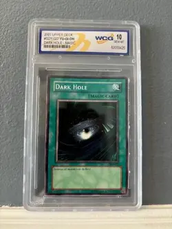 Yu-Gi-Oh! Slab Dark Hole 1st Edition SDY-022 WCG 10 GEM Mint 2001 - Image 1