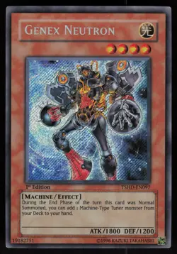 Genex Neutron TSHD-EN097 Secret Rare 1st Edition Yu-Gi-Oh - Image 1