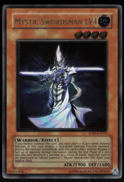 Mystic Swordsman LV4 (UTR) SOD-EN012 Ultimate Rare Yu-Gi-Oh - Image 1
