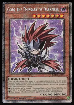 Gorz the Emissary of Darkness Starlight Rare BLMM-EN005 CHIBI 1st Edition Yugioh - Image 1