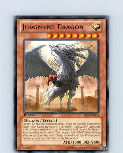 Yu-Gi-Oh TCG Judgment Dragon SDL1-EN004 1st Edition Regular Common Card NM - Image 1
