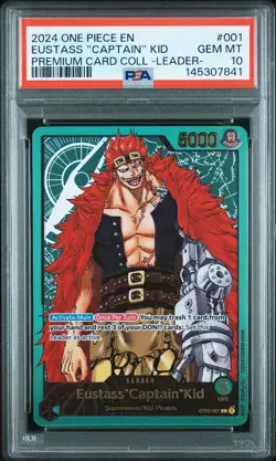 2024 ONE PIECE PREMIUM COLLECTION LEADER COLLECTION EUSTASS CAPTAIN KID PSA 10 - Image 1
