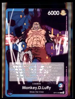 One Piece A Fist of Divine Speed Monkey.D.Luffy Leader OP 11-040 - Image 1