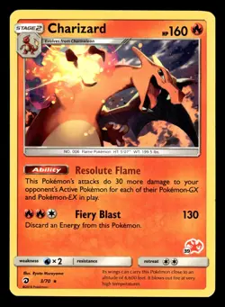Charizard 3/70 Non Holo Rare Dragon Majesty Battle Academy Pokemon Card - Image 1