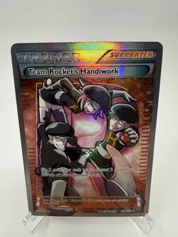 Team Rocket’s Handiwork 124/124 Full Art Trainer XY Fates Collide Pokemon Card - Image 1