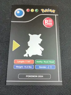 2024 POKEMON POKEDEX BLACK Edition Card #104 Cubone Peru US Seller - Image 2