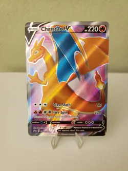 Pokemon Charizard V Champions Path (Black Star Promo) Full Art Card SWSH050 - Image 1