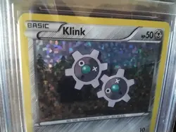 Pokemon Cards promo Holo mcdonalds 10/12 klink gx graded ex v card gold art b1 - Image 2