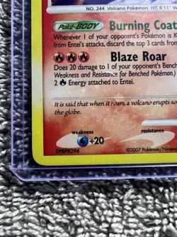 Pokemon TCG Entei LV.43 4/132 Secret Wonders Holo Rare Card LP - Image 4