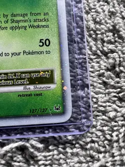 Pokemon TCG Shaymin LV.X 127/127 Platinum Holo Rare Card LP - Image 5