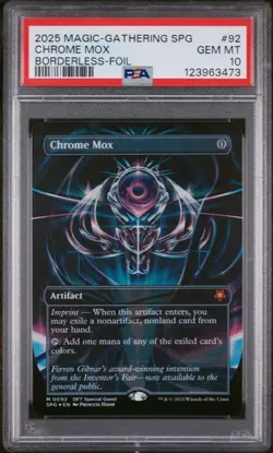 Magic: The Gathering Chrome Mox #92 PSA 10 GEM Mint English Foil MTG Excellent - Image 1