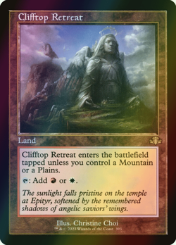 MTG Clifftop Retreat Foil ** Dominaria Remastered ** English - Image 1