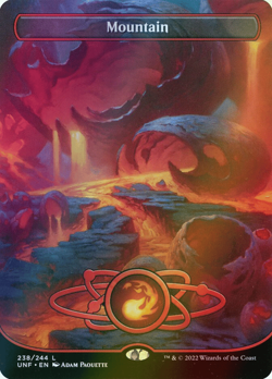 MTG Mountain (238) Borderless Full Art Foil ** Unfinity ** English - Image 1