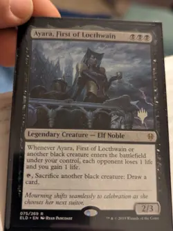 Ayara, First of Locthwain Promo Pack: Throne of Eldraine Regular - Image 1