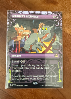 1 x Splinter's Technique - Showcase - Teenage Mutant Ninja Turtles - MTG Magic - Image 1