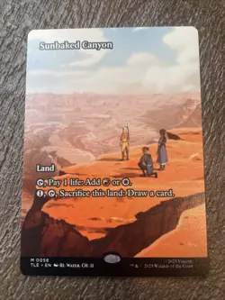 Sunbaked Canyon Borderless Avatar The Last Airbender: Eternal NM Free Shipping - Image 1