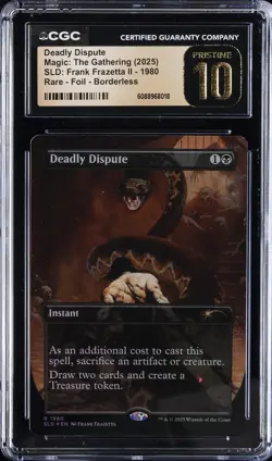 2025 MAGIC: THE GATHERIRING RARE FOIL BORDERLESS DEADLY DISPUTE CGC 10 PRISTINE - Image 1