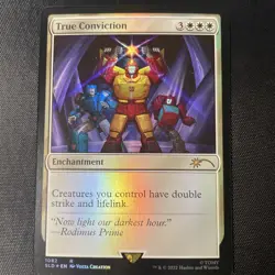 True Conviction (Transformers) FOIL * Secret Lair Drop MTG - Image 1