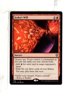 MTG SkeenAB Jeska's Will from Commander Legends 2. NM. - Image 1