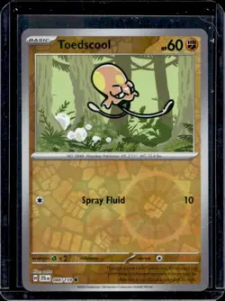 2025 Pokemon Journey Together Toedscool Reverse Holo #088/159 - Image 1