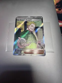 Pokemon TCG Lt. Surge's Bargain Holo Unlimited Rare 170/132 NM Never Played - Image 1