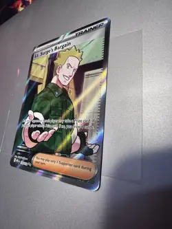 Pokemon TCG Lt. Surge's Bargain Holo Unlimited Rare 170/132 NM Never Played - Image 3